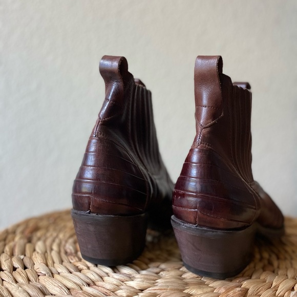 Amazing leather snip toe El Padrino cowboy boots - Picture 3 of 16